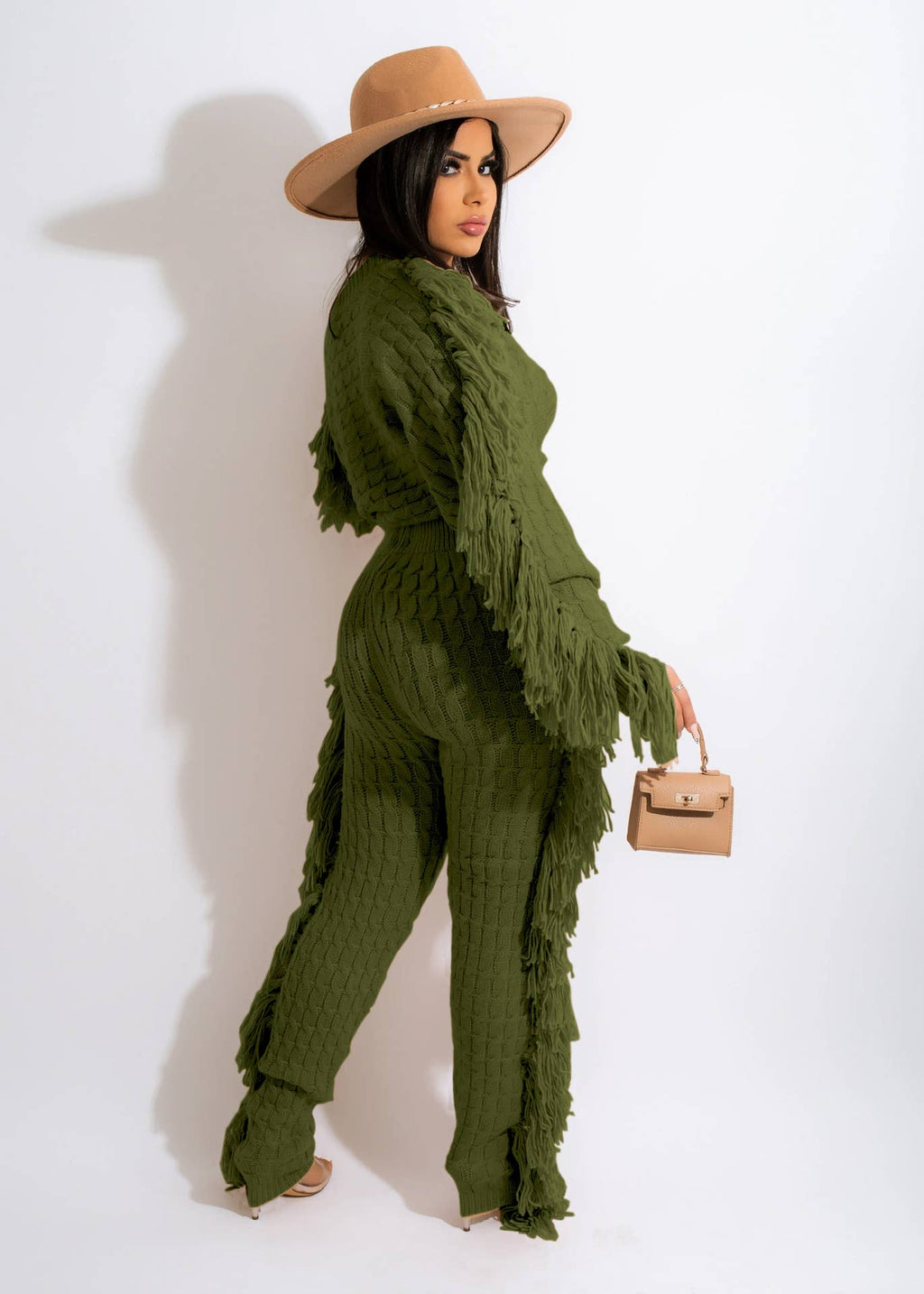 Luxe Fringe Knit Set