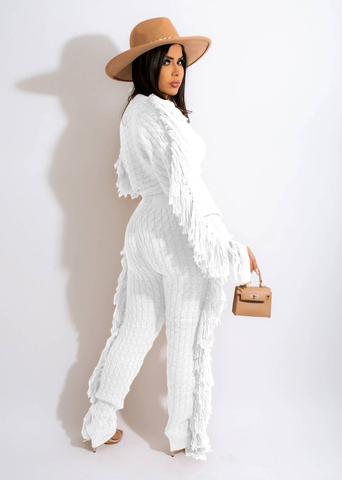 Luxe Fringe Knit Set