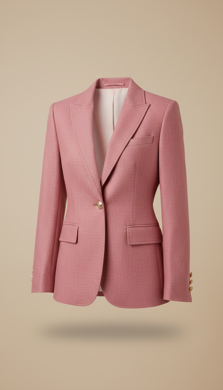 Berry Pink tailored blazer