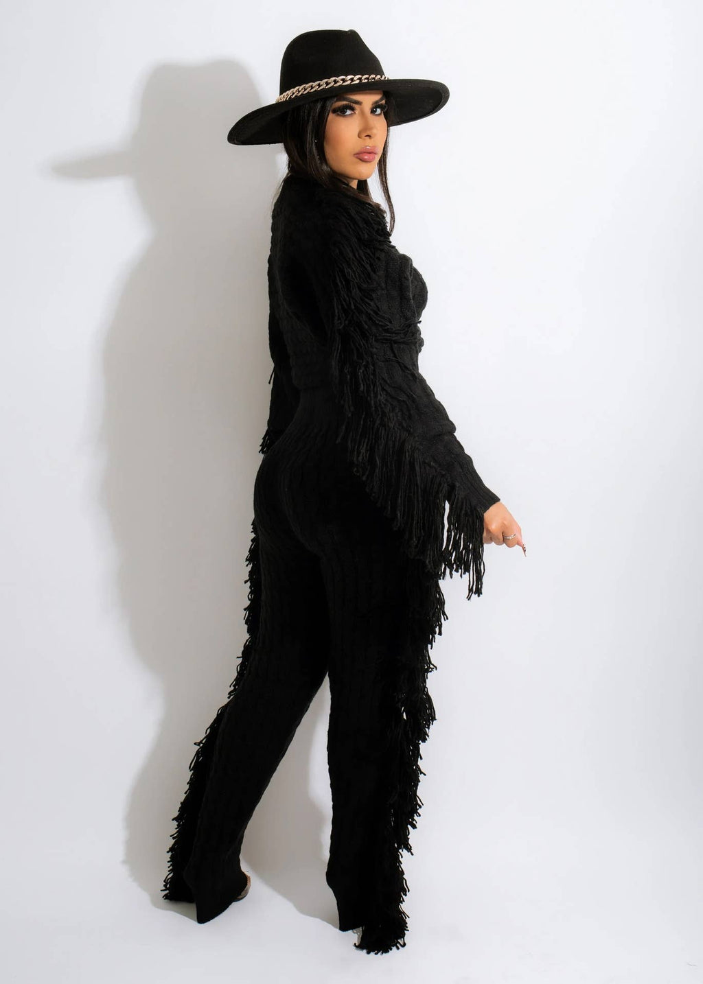 Luxe Fringe Knit Set