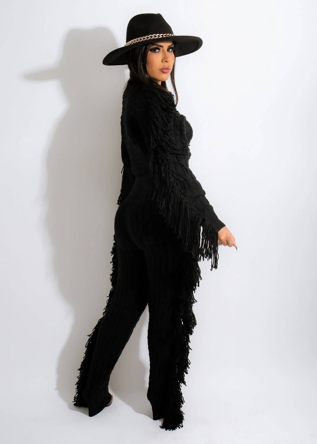Luxe Fringe Knit Set