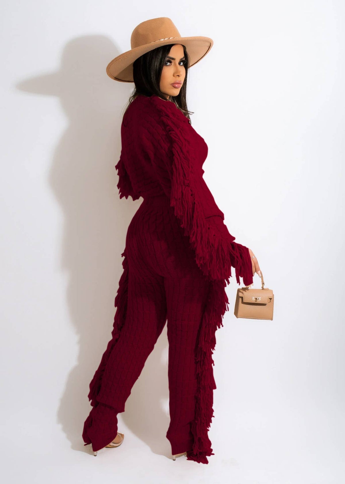 Luxe Fringe Knit Set