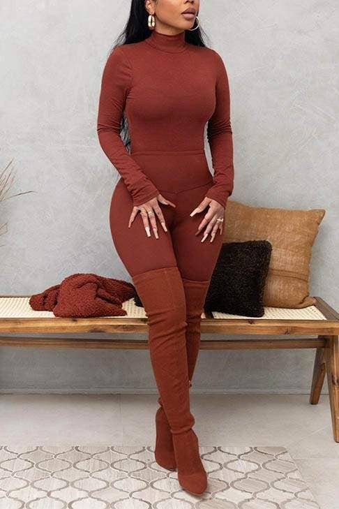 After Hours Turtleneck Legging Set – Blue ✨