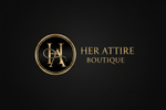 Her Attire Boutique logo with text